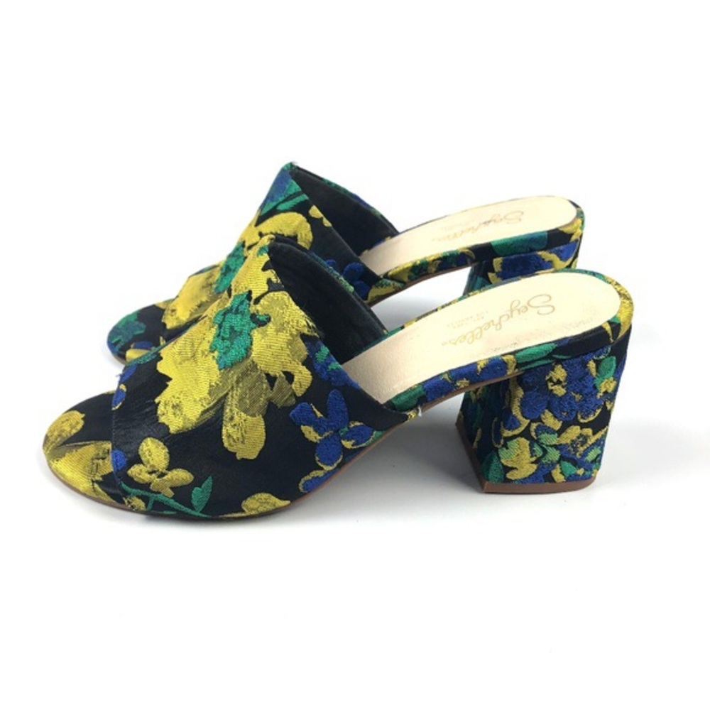 Seychelles Commute Floral Brocade Mules